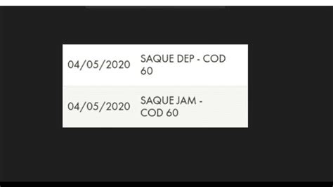 saque jam cod 60 f.